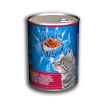 Κονσέρβα Bon Gusta για Γάτες με βοδινό κρέας 415gr