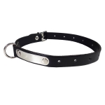 Δερμάτινο περιλαίμιο σκύλου 42cm Χρώμα Μαύρο