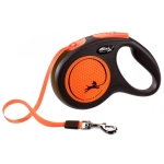 Flexi Neon Large Ιμάντας Πτυσσόμενος Χρώμα Πορτοκαλί 5m Μέχρι 50kg