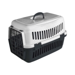 Κλουβί Μεταφοράς Σκύλου/Γάτας Felix R Box Άσπρο/Μαύρο με Πλαστική Πόρτα 48×32,5×32,5H