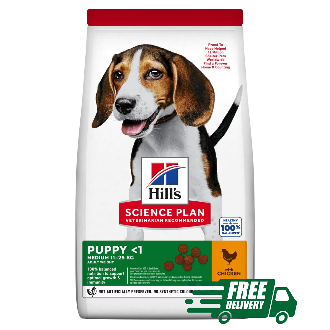 Ξηρά Τροφή Σκύλου Hill's Science Plan Puppy Medium Με Κοτόπουλο 2.5kg - Image 1