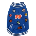Μπουφάν Σκύλου Fuzzyard Jacket - The Letterman  Blue