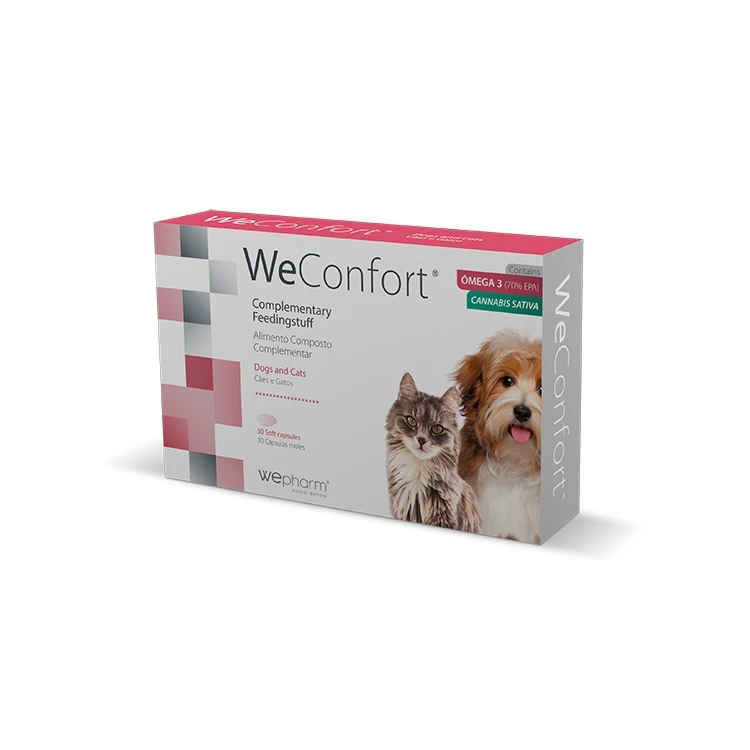 WeConfort 30tabs WePharm Συμπλήρωμα Διατροφής WeConfort 30 tabs για Ευεξία για Σκύλους και Γάτες - Image 1