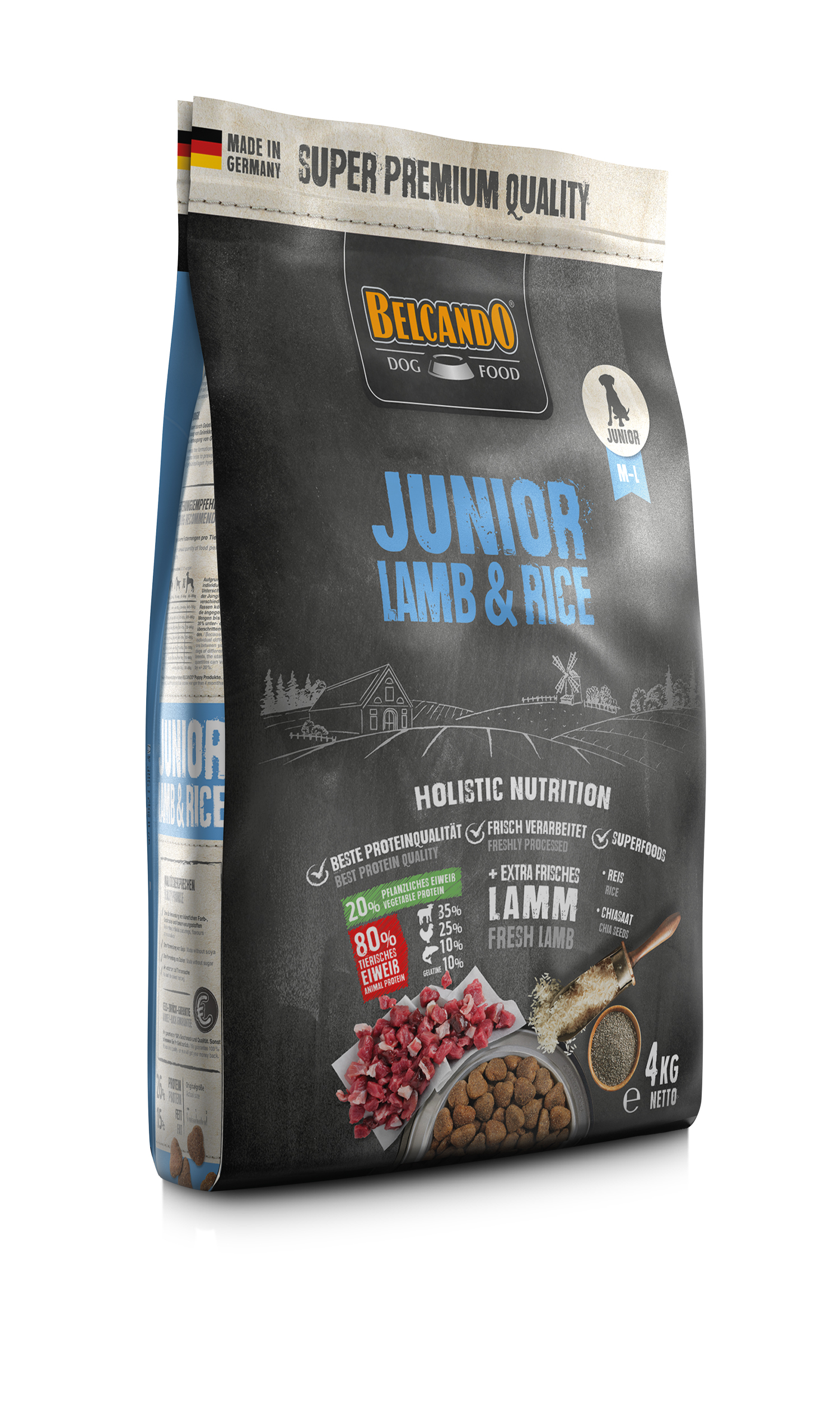 Κωδ. 07500 - Junior Lamb & Rice 4kg Ξηρά Τροφή Σκύλου Belcando Junior Lamb & Rice 4kg - Image 1