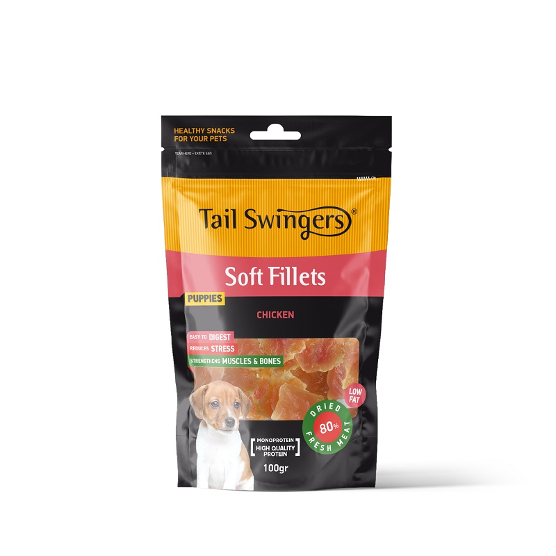 Modern workplace with creative desk with plants have white wall. Λιχουδιά Σκύλου Tailswingers Puppy Pure Chicken Soft Fillets 100gr για Κουτάβια - Image 1
