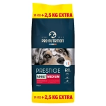 Ξηρά Τροφή Σκύλου Prestige Adult Medium 14kg+2.5kg Δώρο