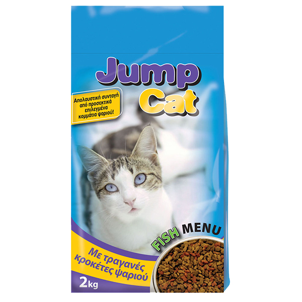 Ξηρά Τροφή Γάτας Jump Cat 2kg με Γεύση Ψάρι